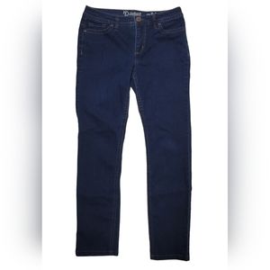 New Directions Weekend womens straight leg jeans size 10 dark wash